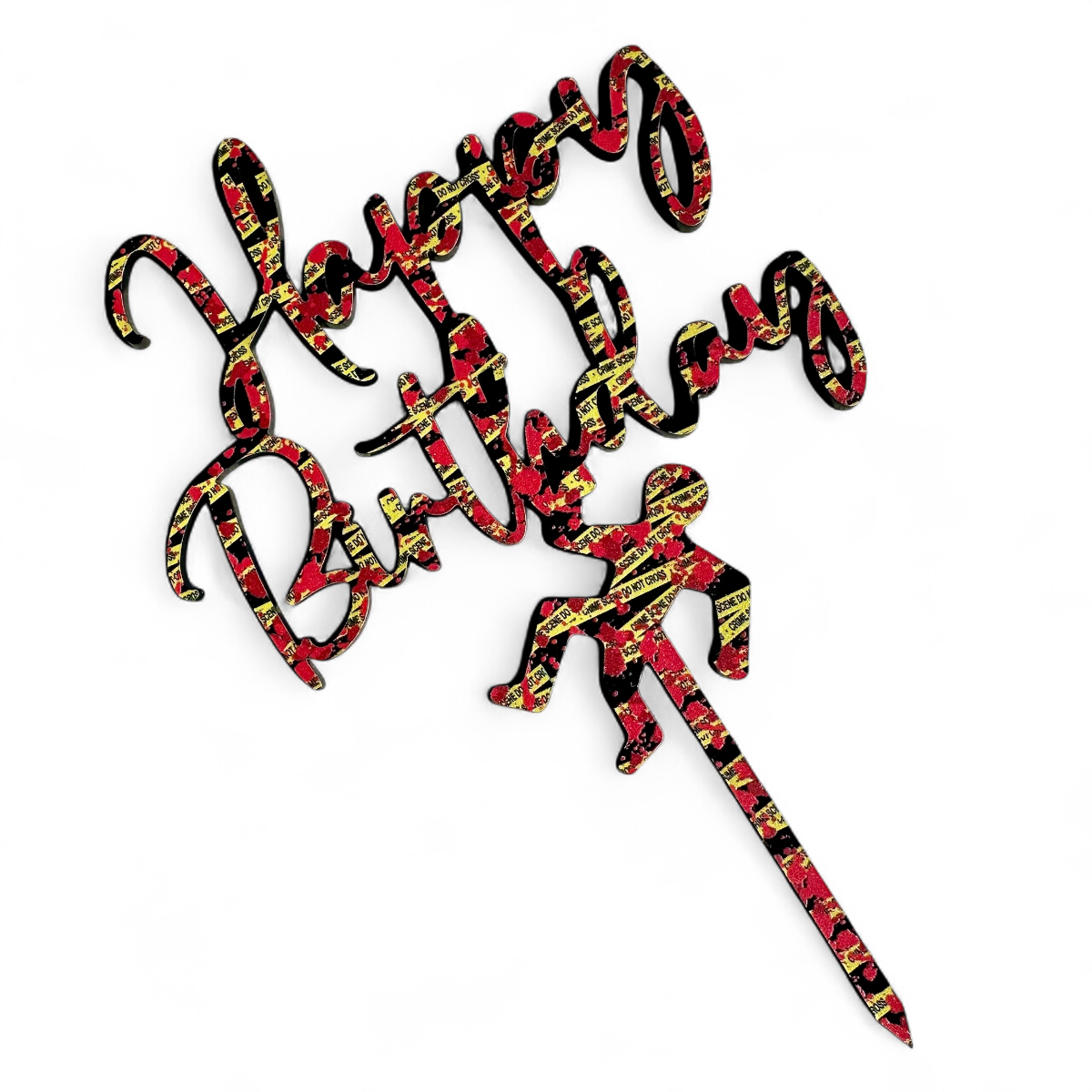 Crime Scene Cake Topper