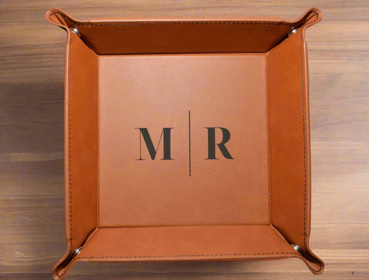 Leatherette Valet Tray