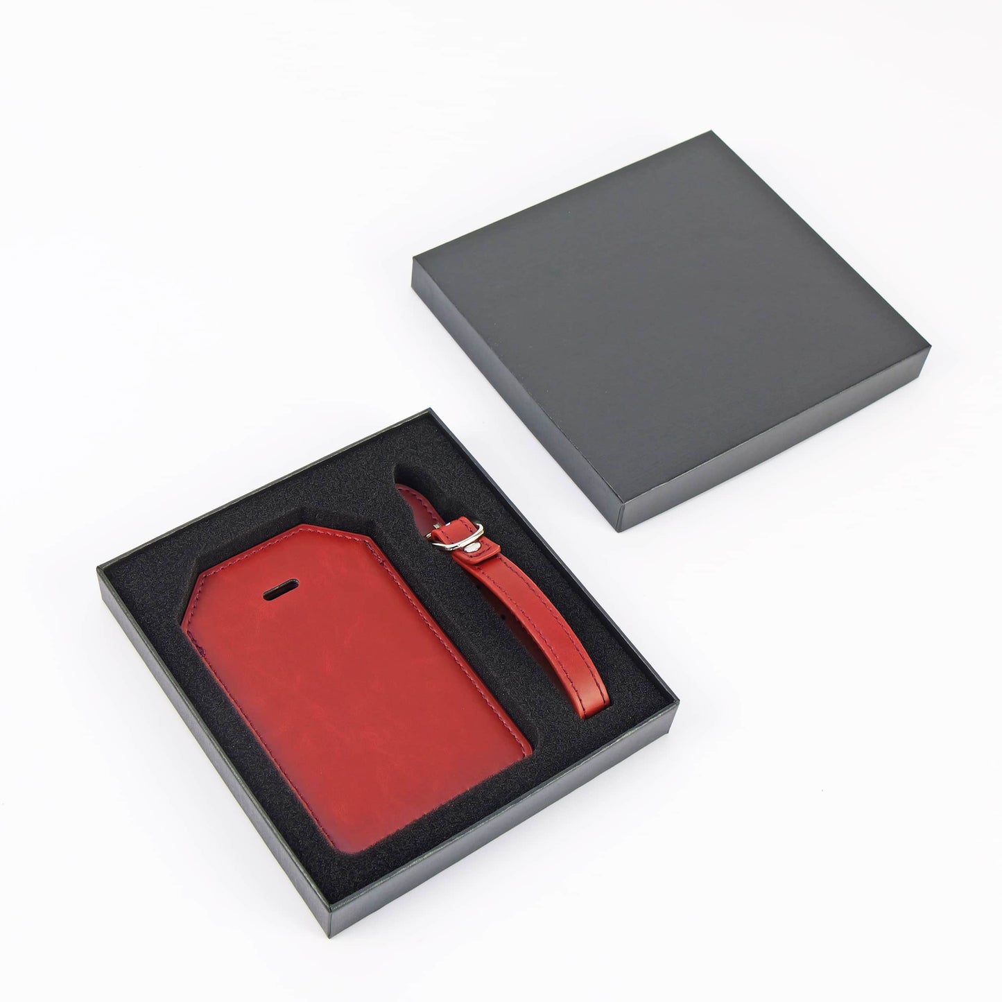 Red Luggage Tag (Blank/No Engraving Requested)